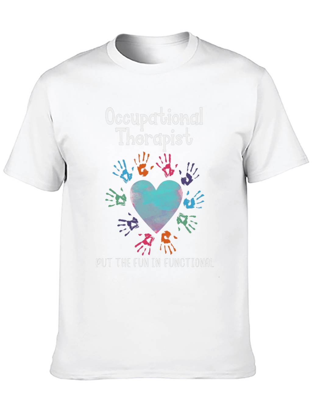 Occupational Therapist T-Shirt - Hand Heart Design