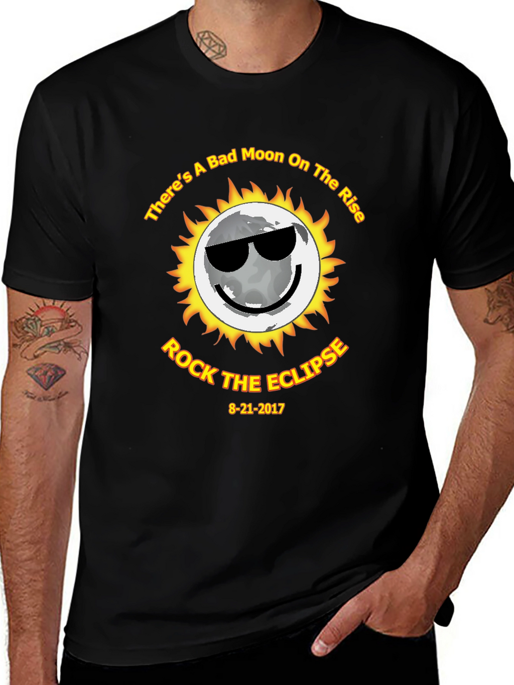 Bad Moon Eclipse T-Shirt - Rock the Eclipse 8-21-2017