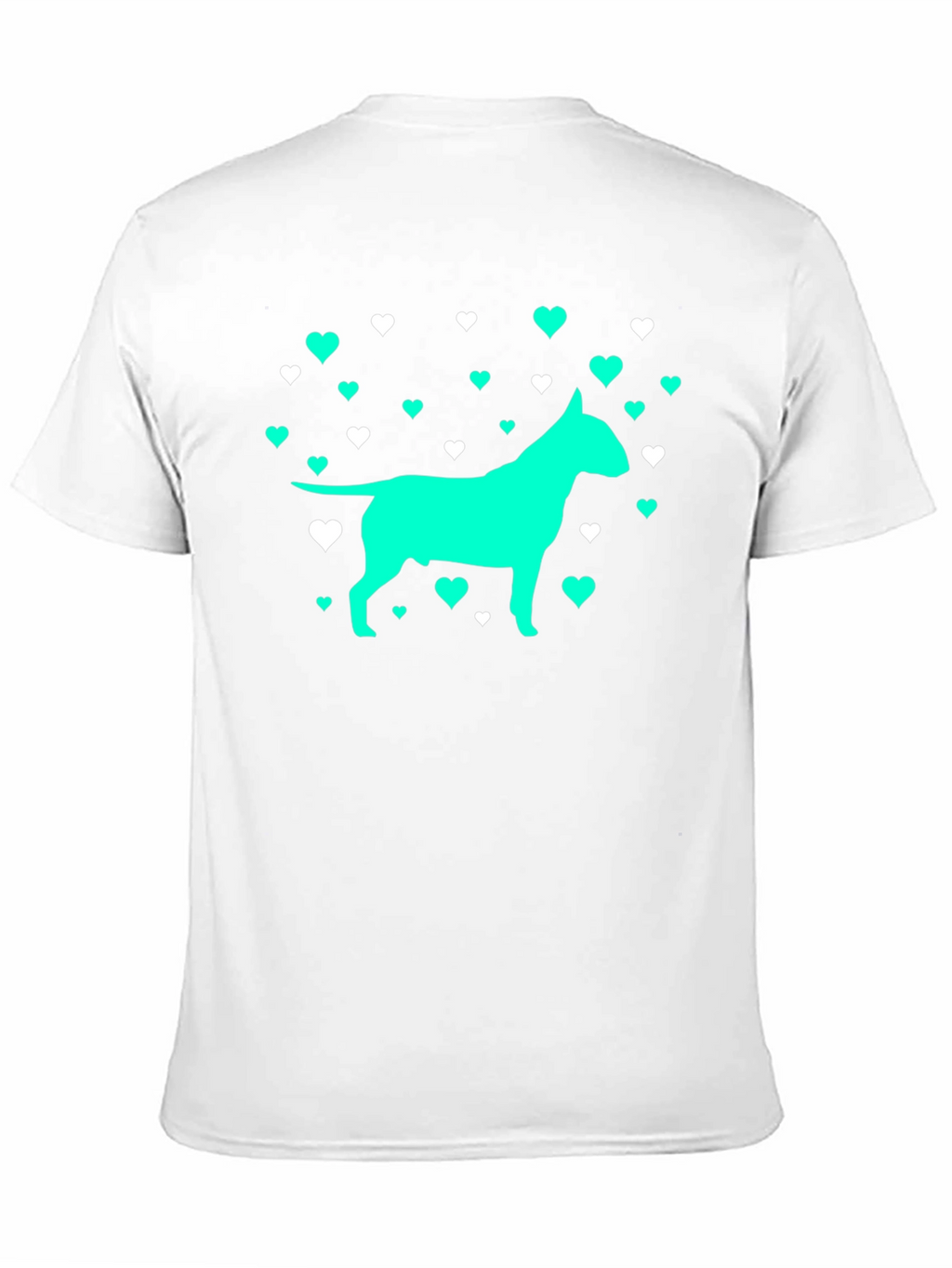Dog Lover T-Shirt - Heart Bull Terrier Tee