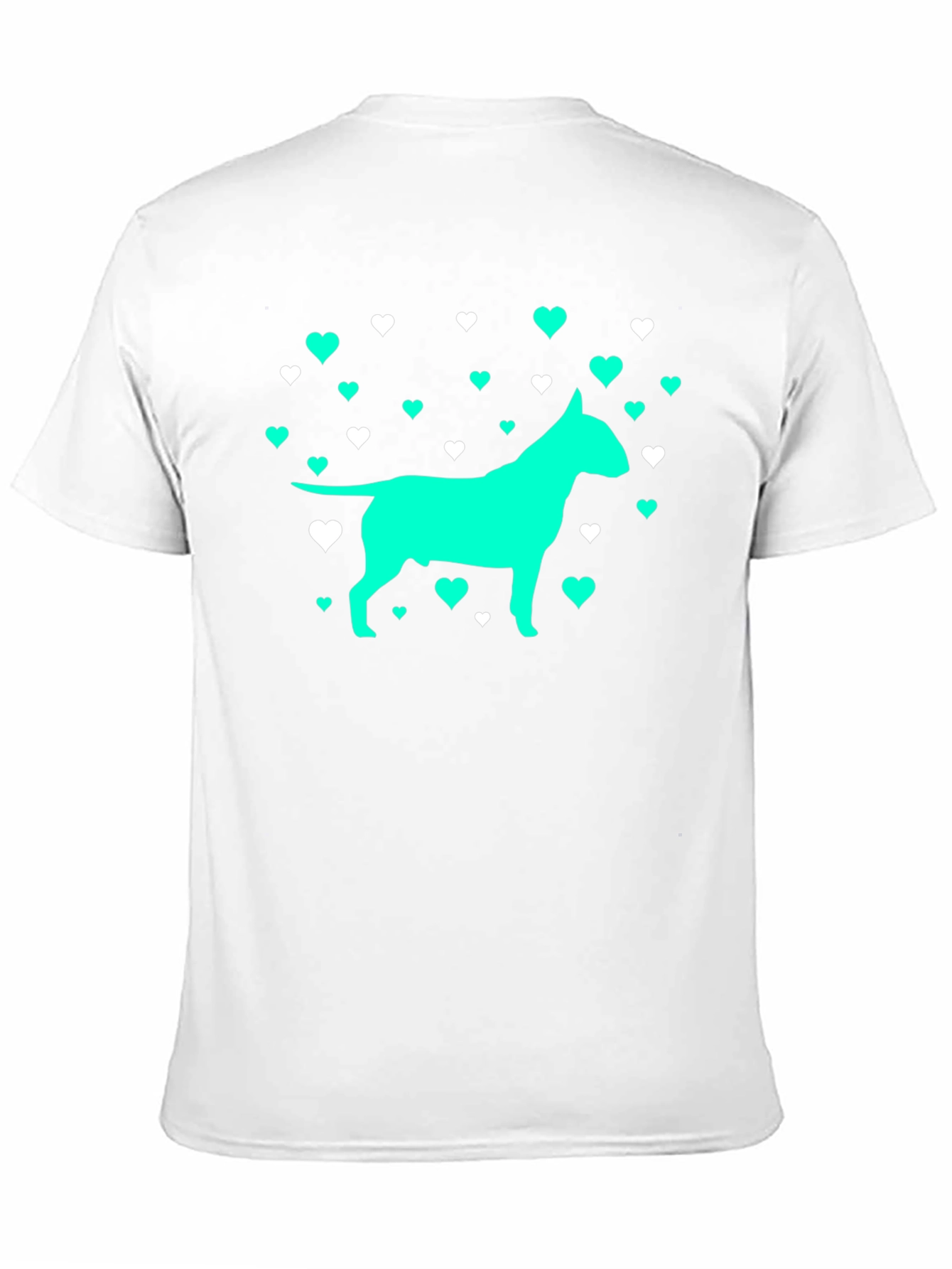 Dog Lover T-Shirt - Heart Bull Terrier Tee