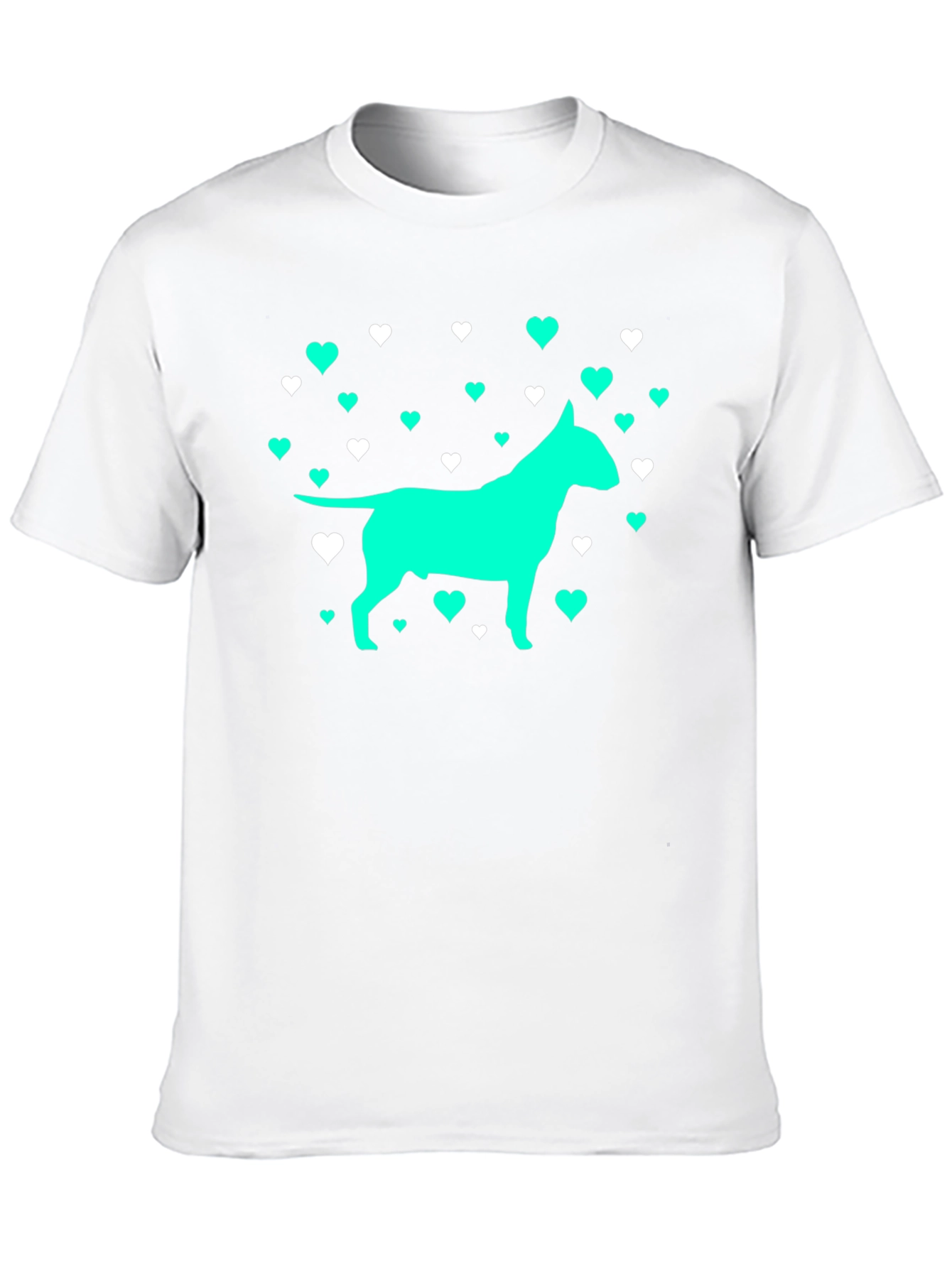 Dog Lover T-Shirt - Heart Bull Terrier Tee
