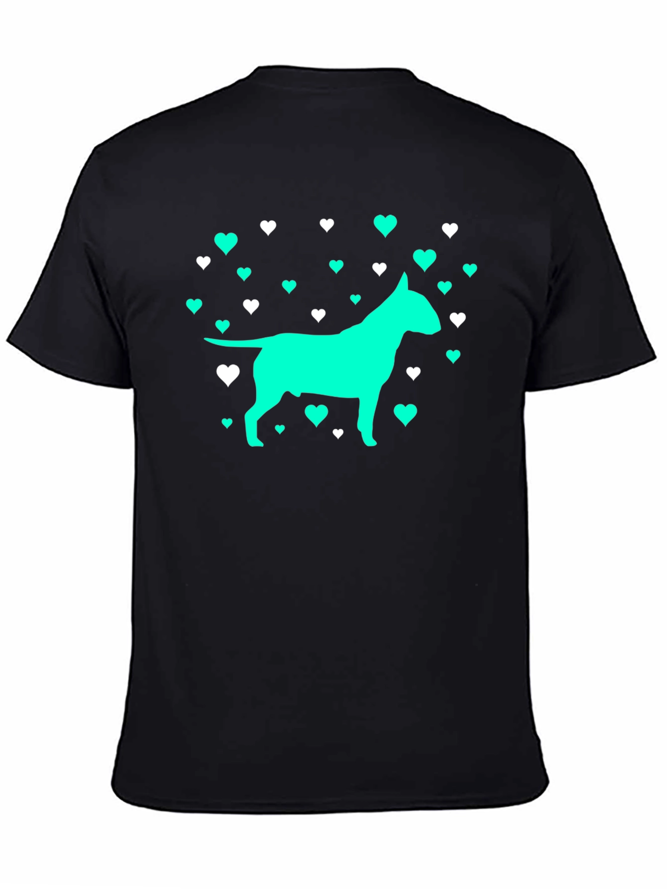 Dog Lover T-Shirt - Heart Bull Terrier Tee