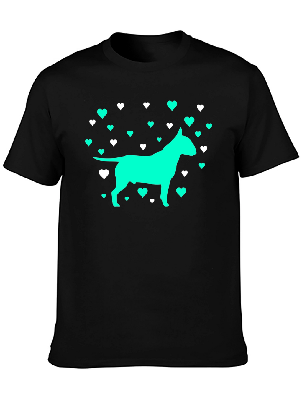 Dog Lover T-Shirt - Heart Bull Terrier Tee