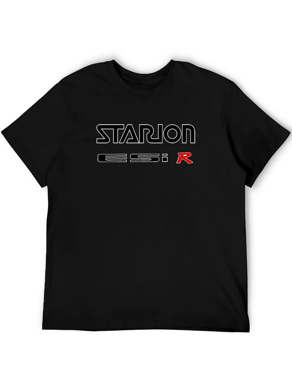 STARION ESI R T-Shirt - Black Cotton Tee