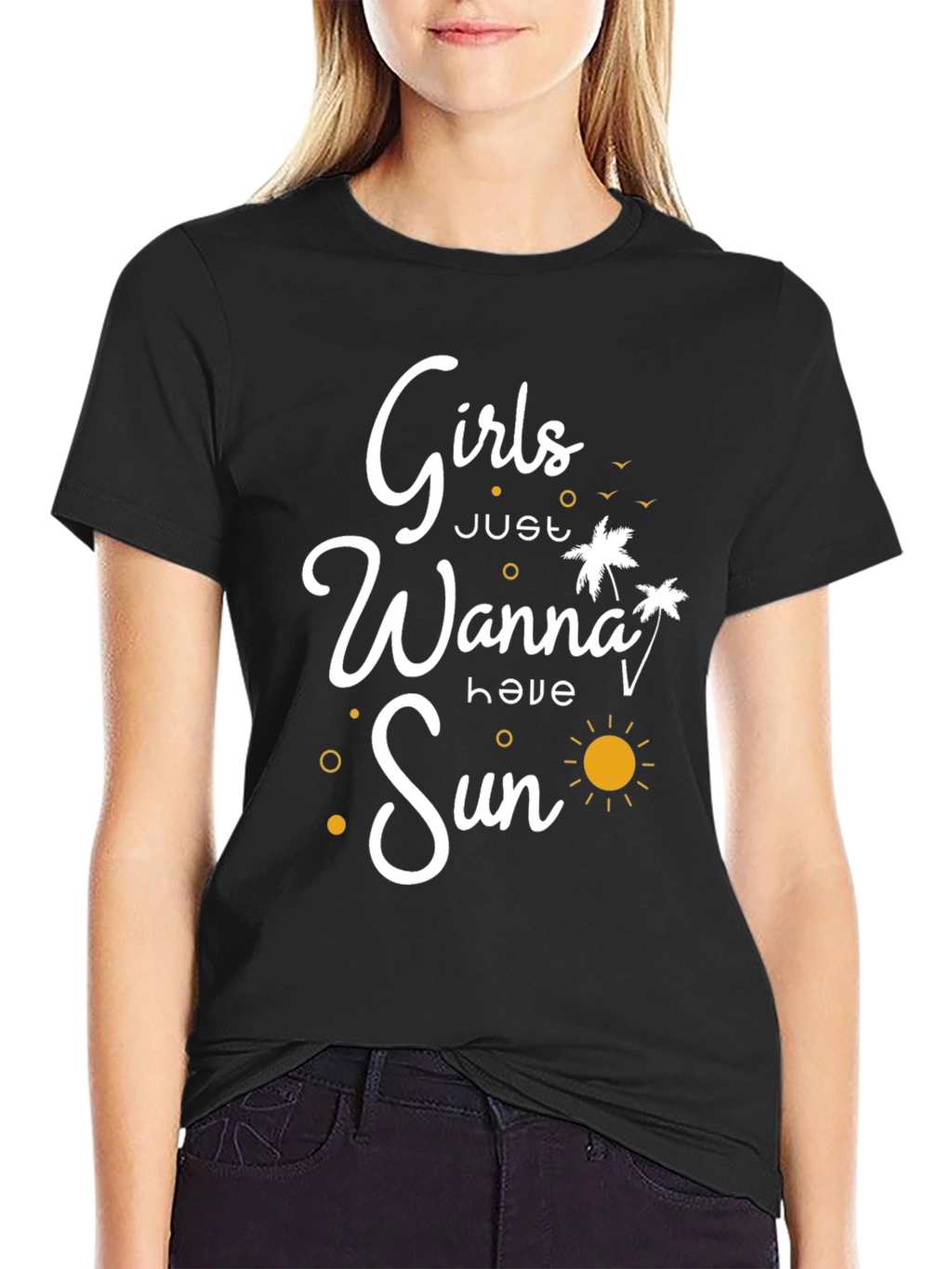 Girls Just Wanna Have Sun Graphic T-Shirt