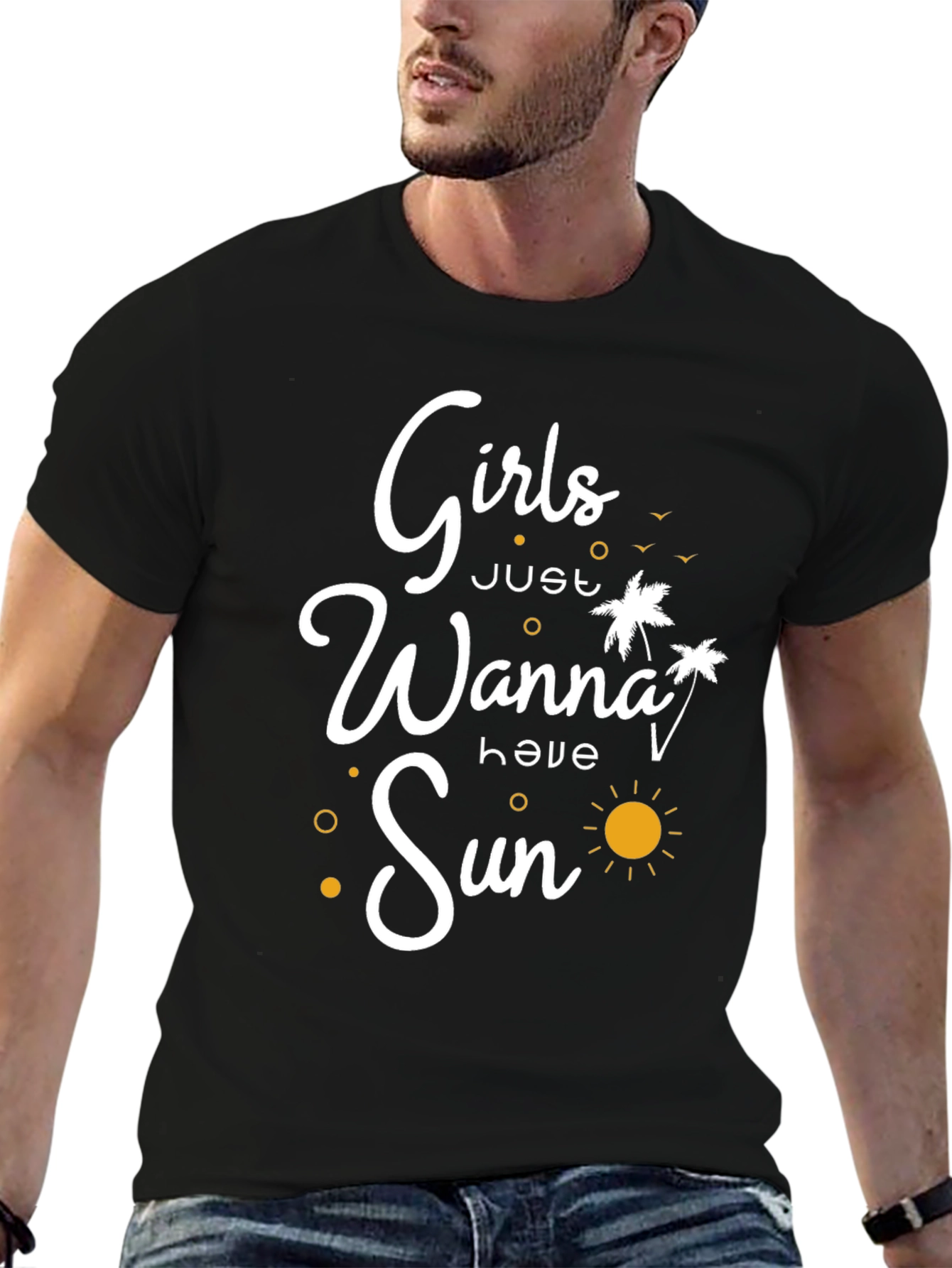 Girls Just Wanna Have Sun Graphic T-Shirt