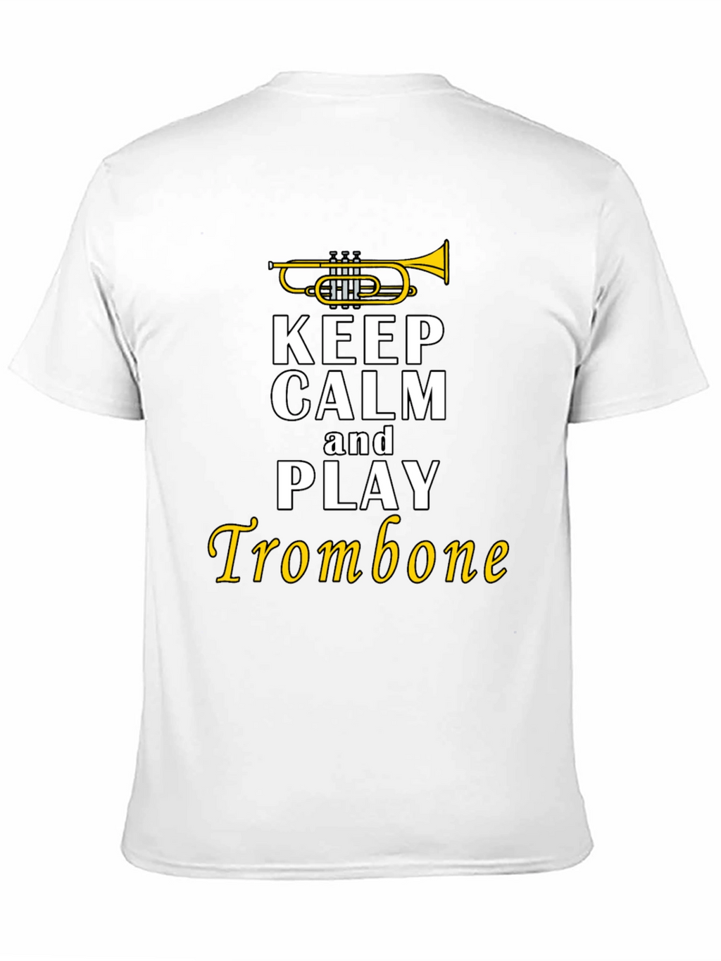 Keep Calm Trombone T-Shirt - Black