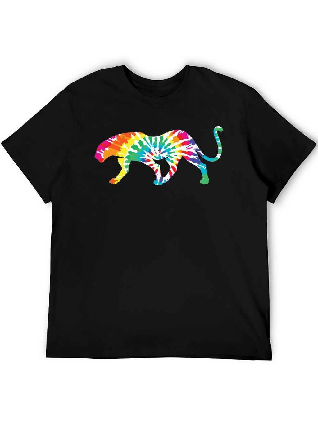 Tie Dye Jaguar Graphic T-Shirt