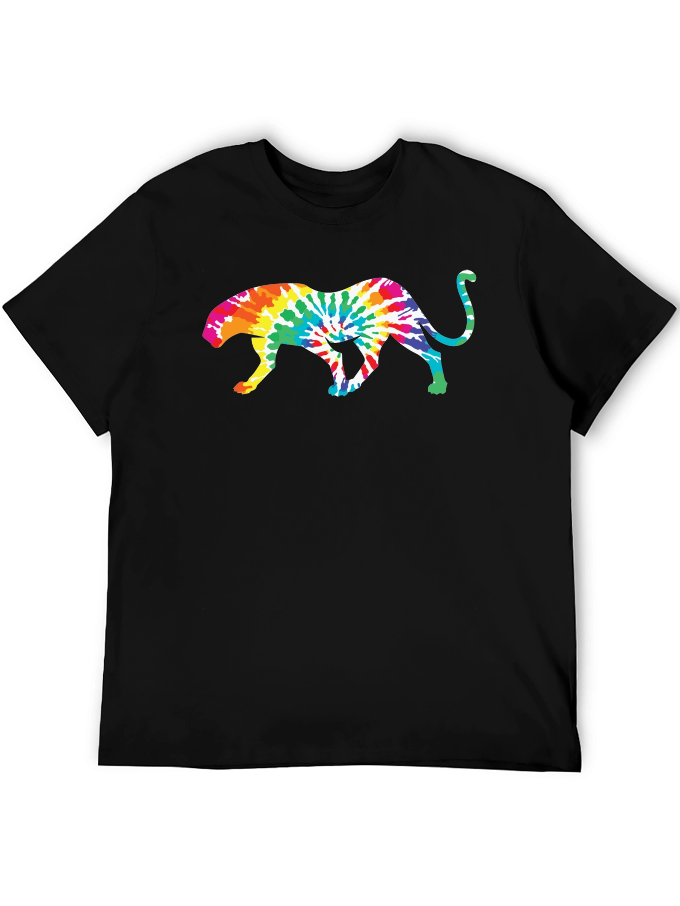 Tie Dye Jaguar Graphic T-Shirt