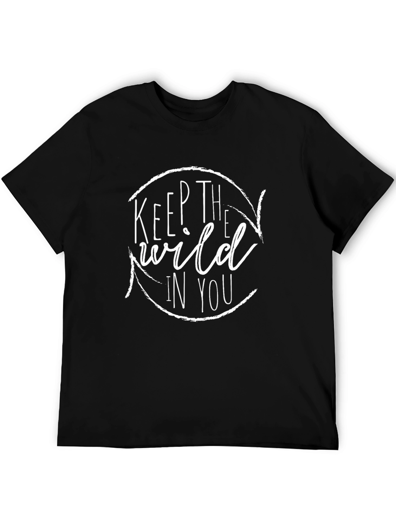 Keep The Wild In You Black Graphic Tee