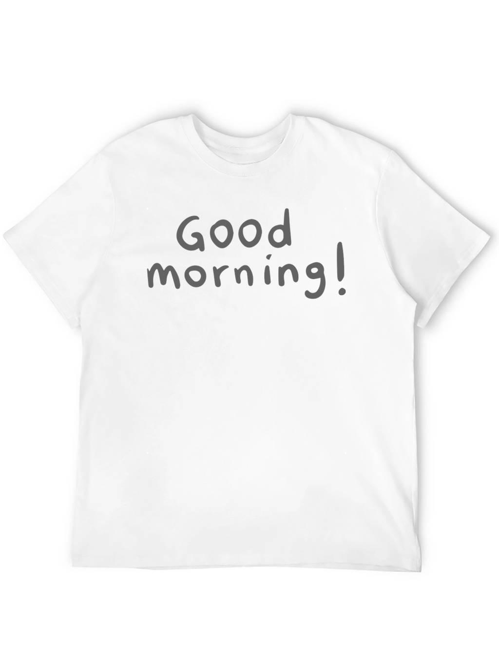 Good Morning! Graphic Tee - Casual Black T-Shirt
