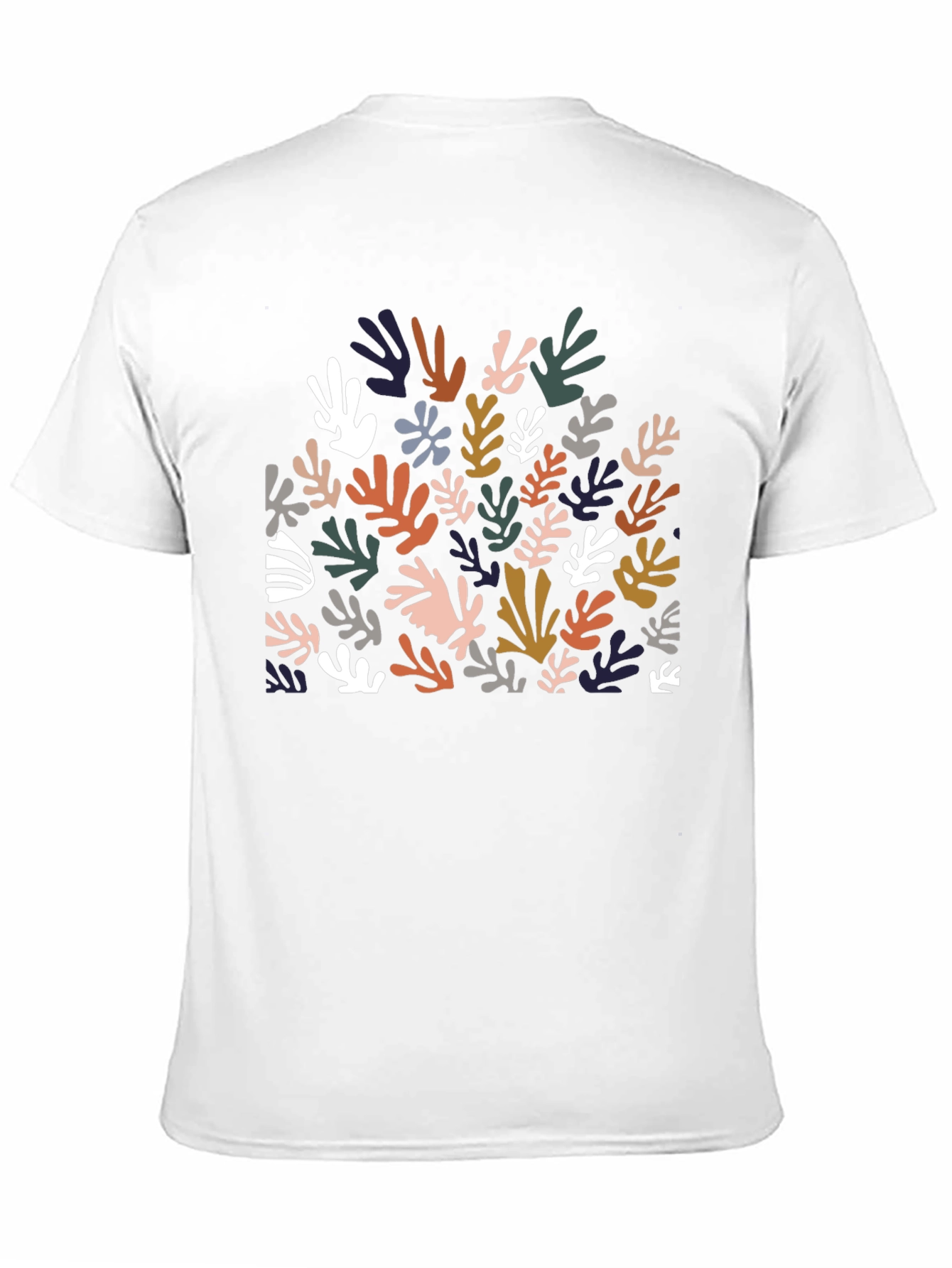 Abstract Leaves Graphic T-Shirt - Modern Style