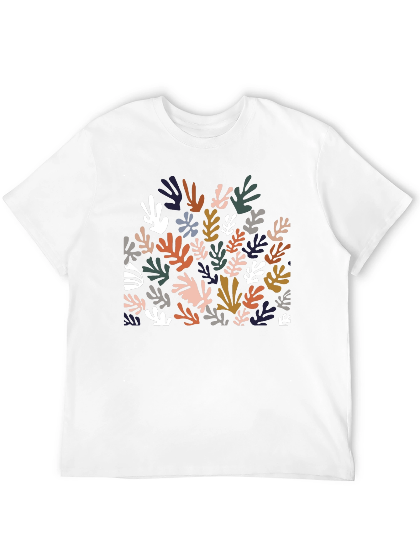 Abstract Leaves Graphic T-Shirt - Modern Style