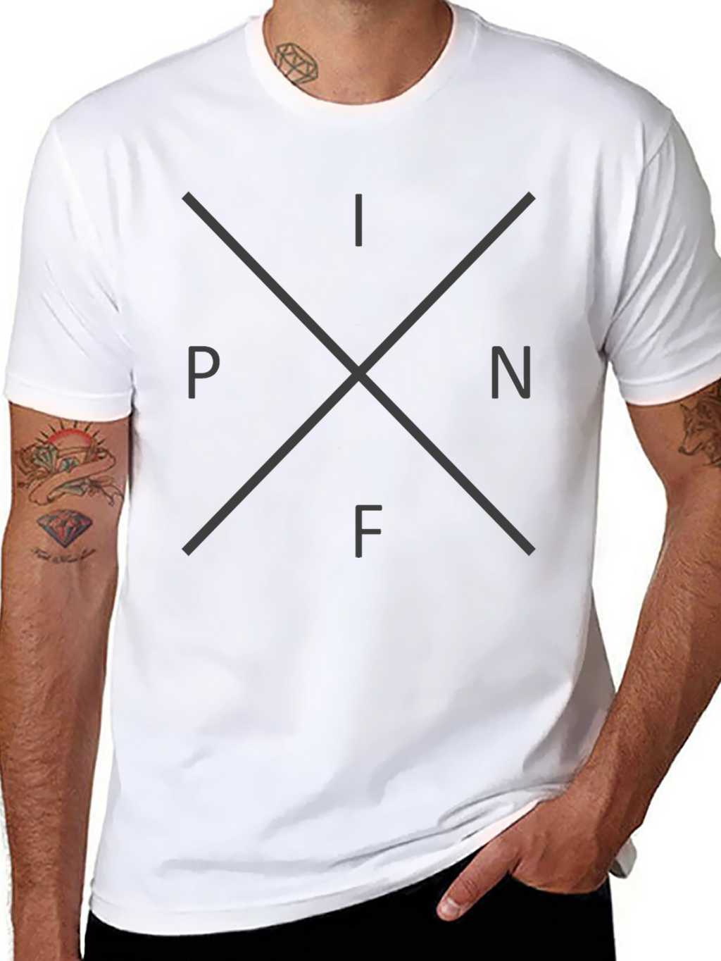 INPF Graphic Tee - Casual Style Black T-Shirt