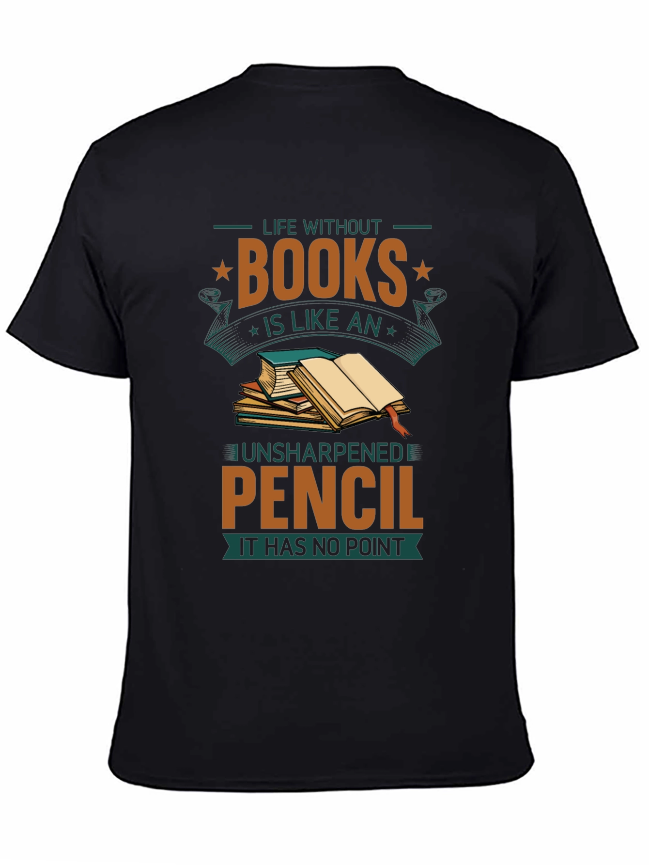 Book Lover T-Shirt: Life Without Books Graphic Tee