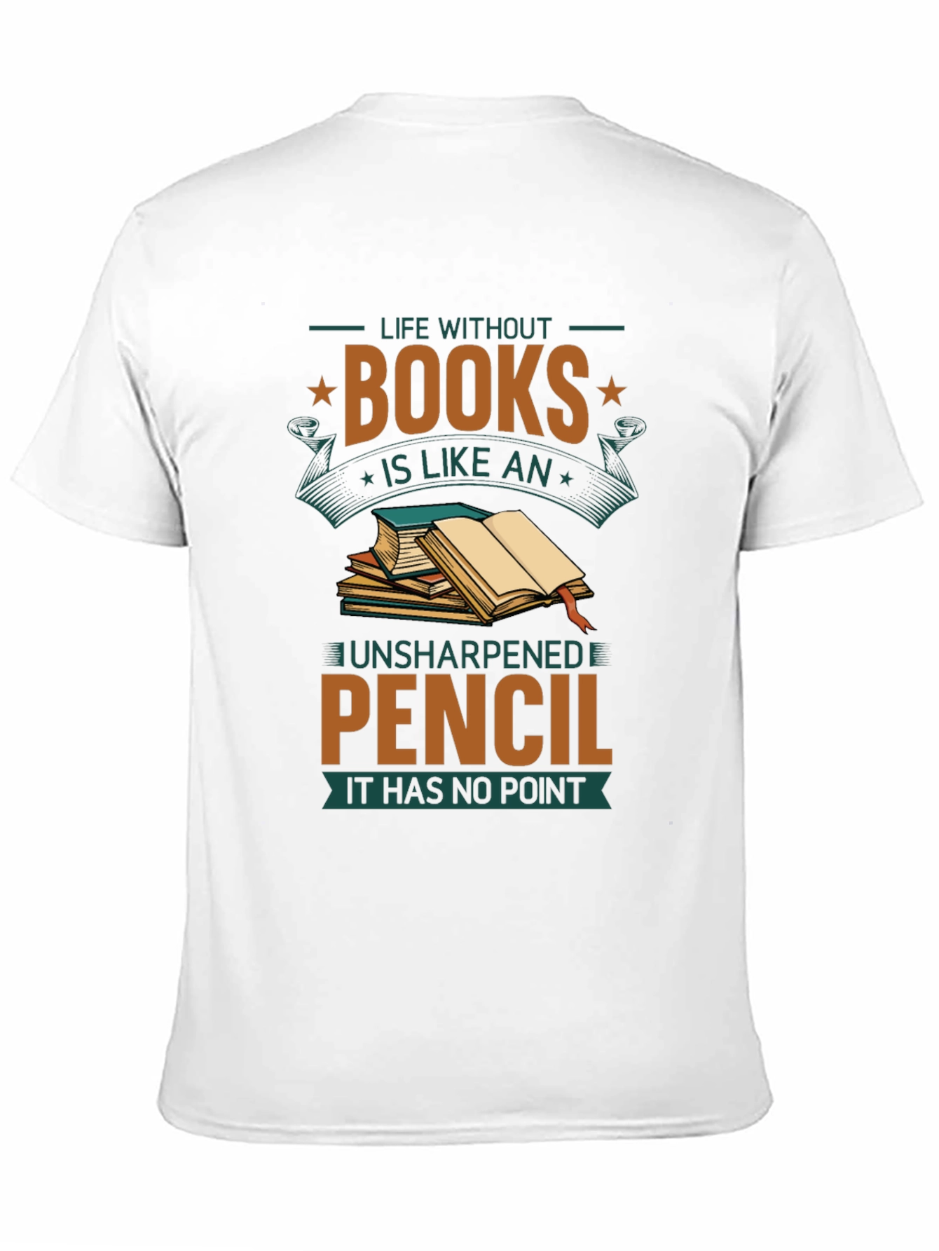 Book Lover T-Shirt: Life Without Books Graphic Tee