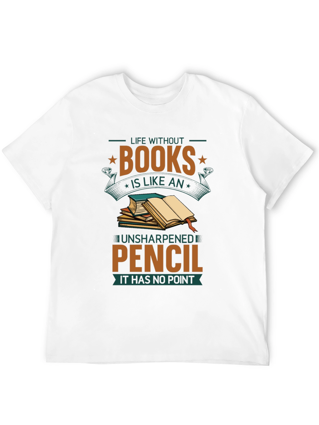 Book Lover T-Shirt: Life Without Books Graphic Tee