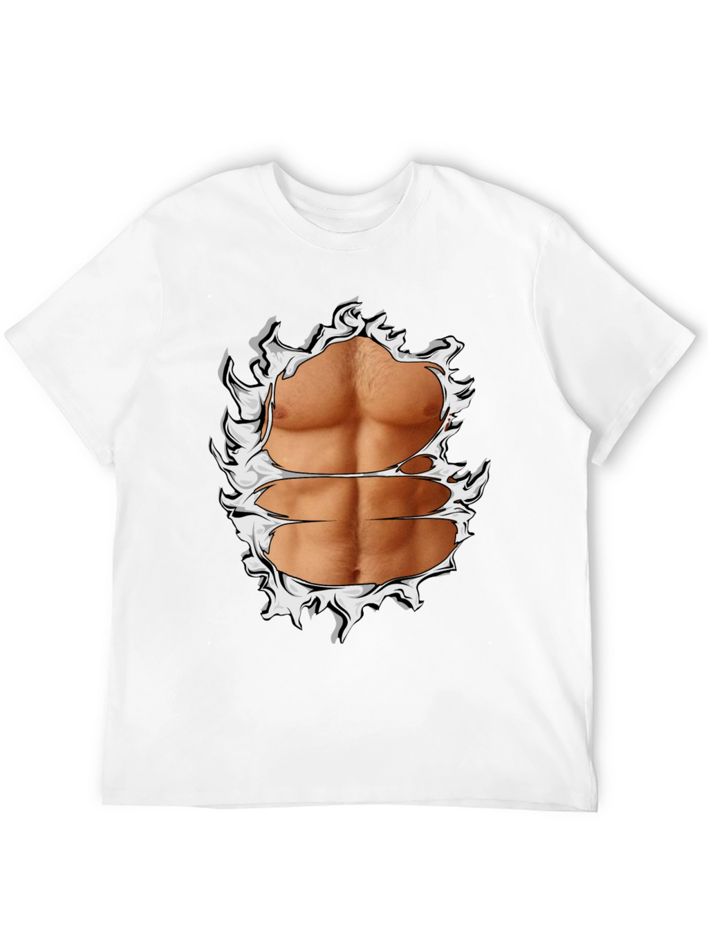 Ripped Abs Graphic T-Shirt