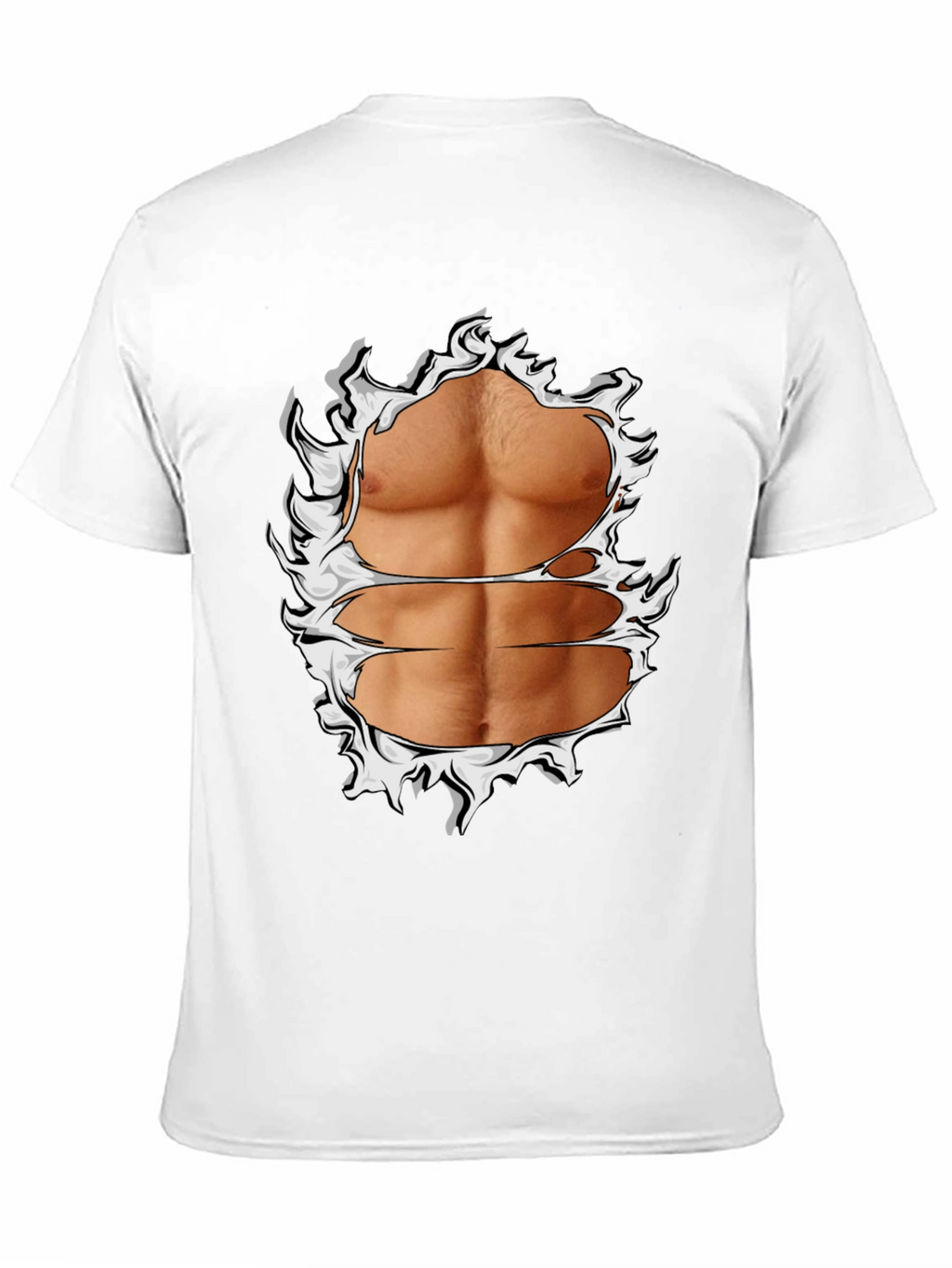 Ripped Abs Graphic T-Shirt