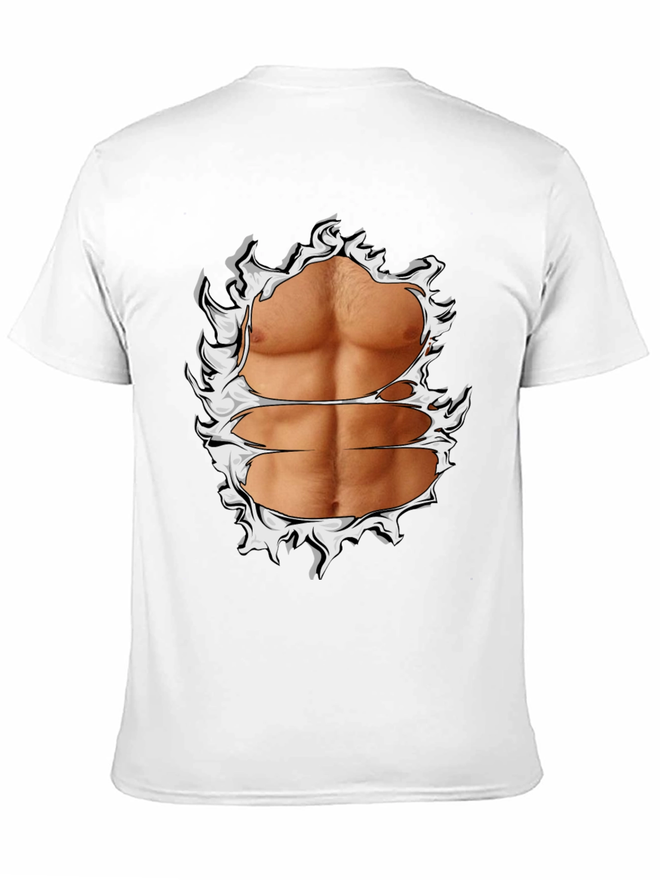 Ripped Abs Graphic T-Shirt
