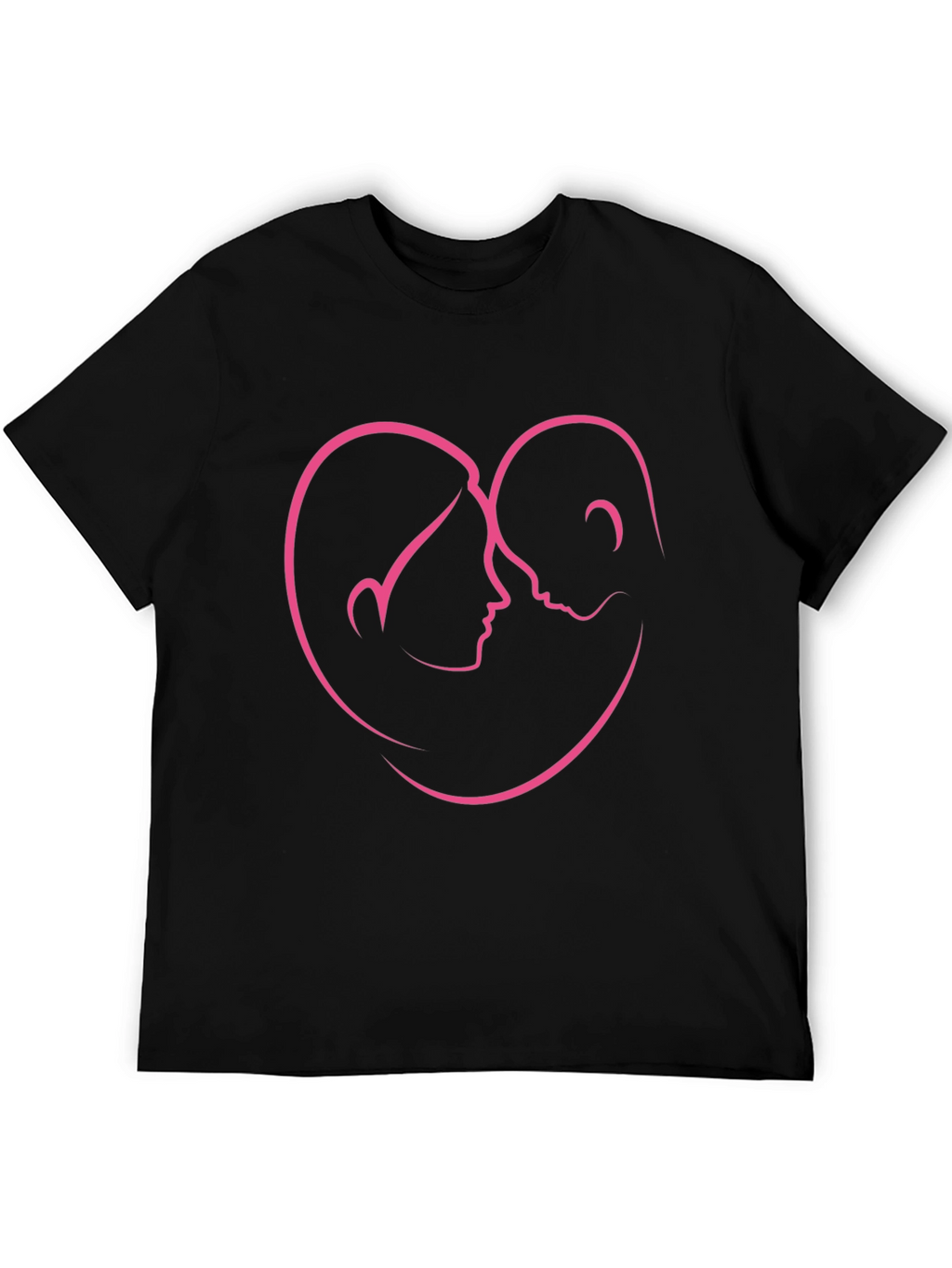 Love Heart Couple Outline T-Shirt