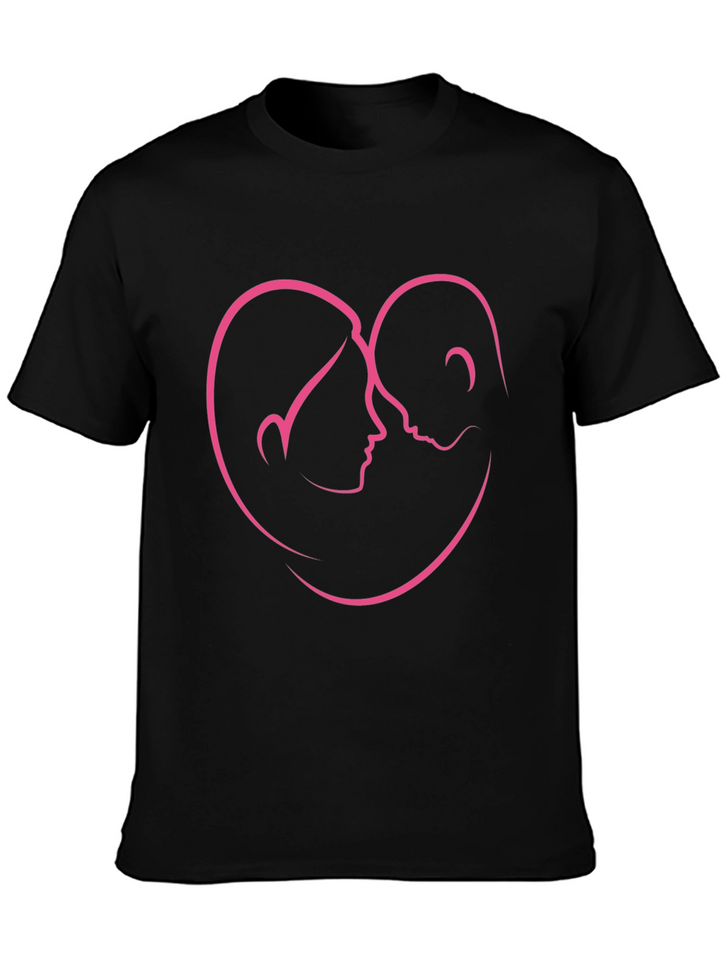 Love Heart Couple Outline T-Shirt