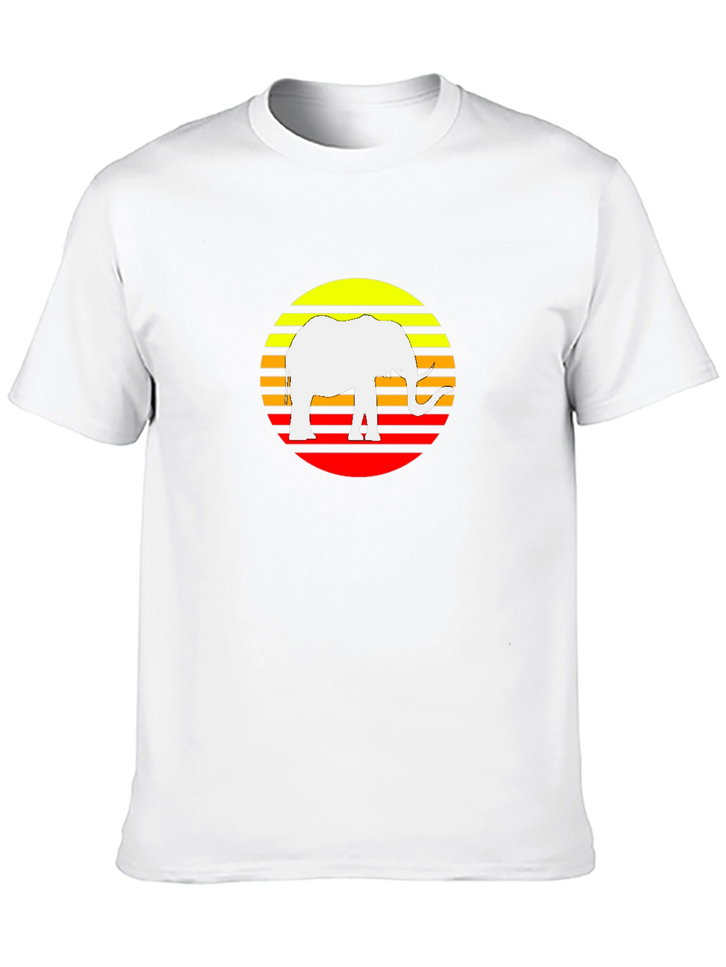 Elephant Sunset Graphic Tee