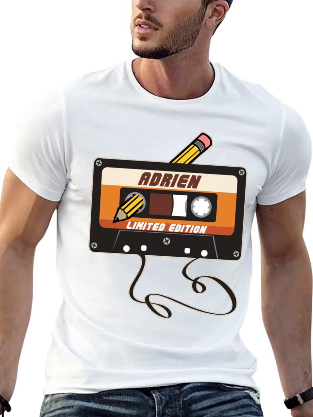 Retro Cassette Tape Adrien Limited Edition T-Shirt