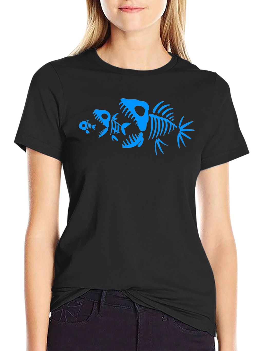 Fishbone Graphic Tee - Dark Humor T-Shirt