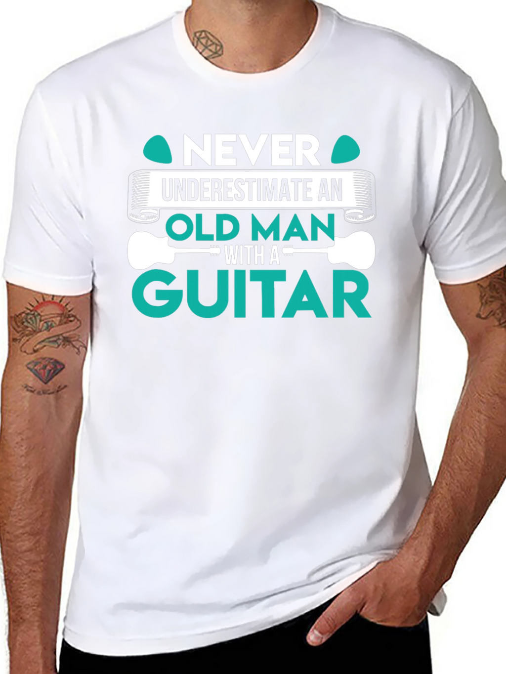 Old Man Guitar T-Shirt