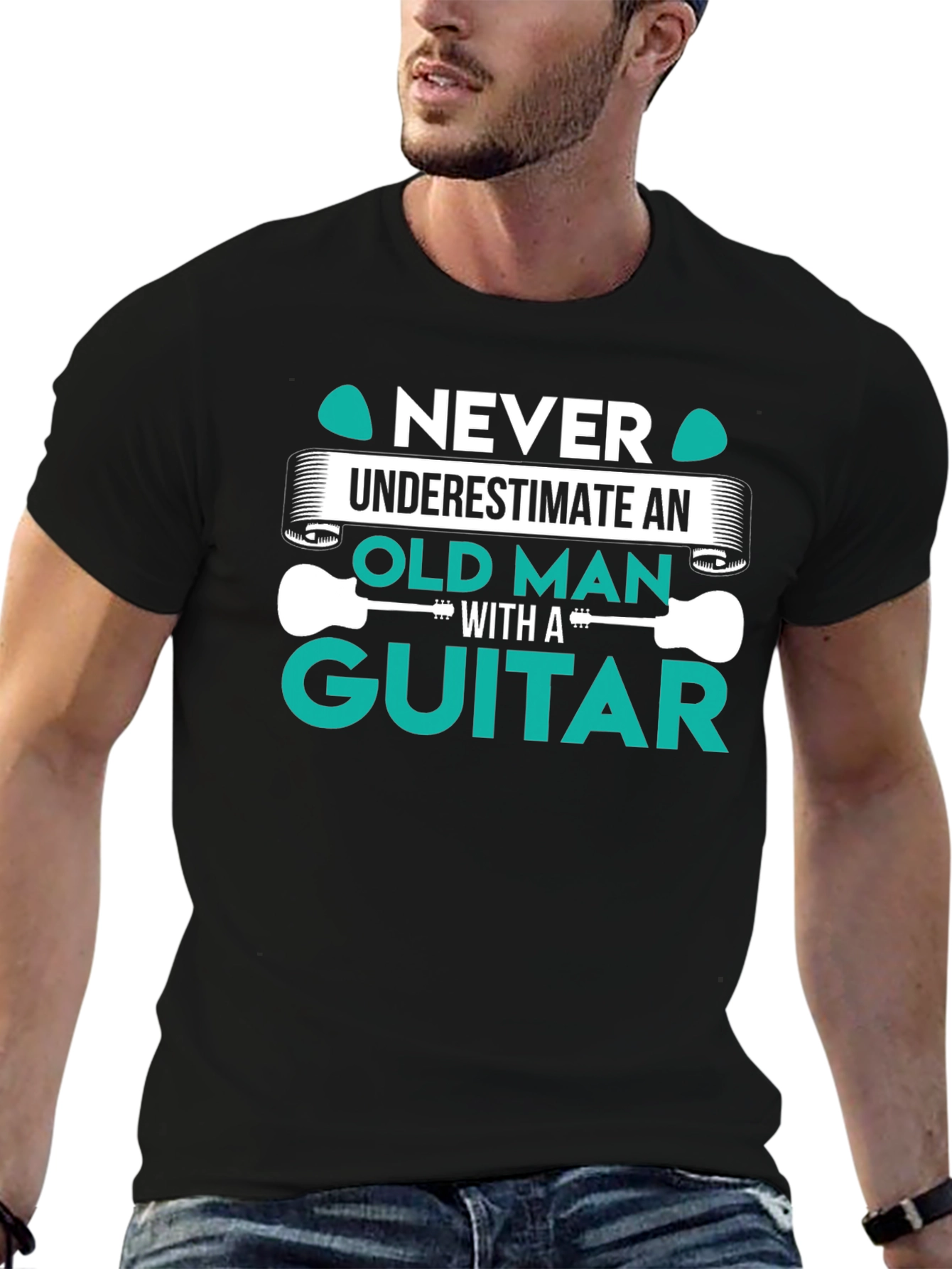 Old Man Guitar T-Shirt