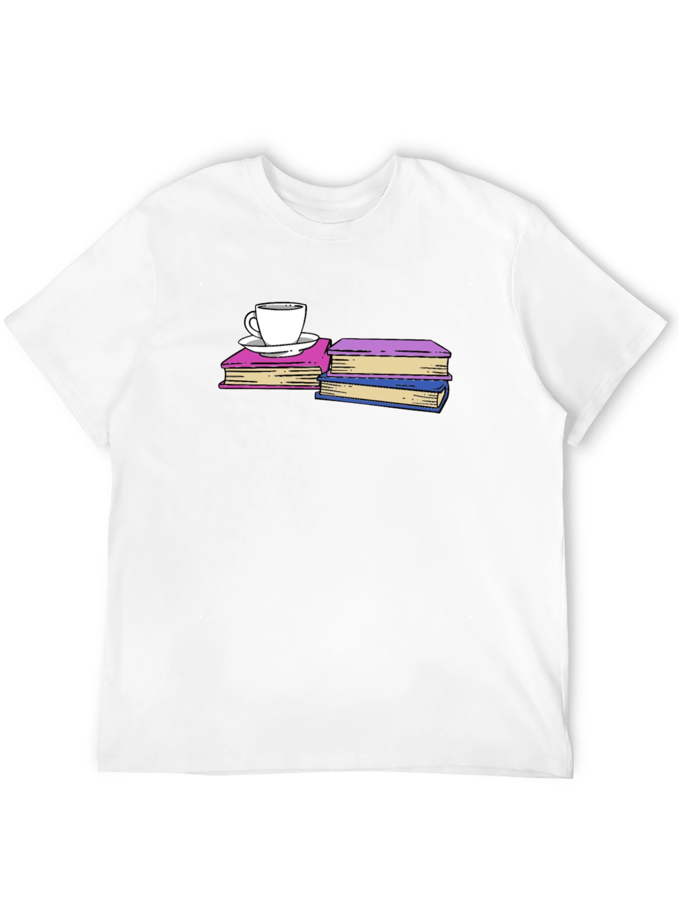 Books and Coffee T-Shirt - Black Unisex Tee