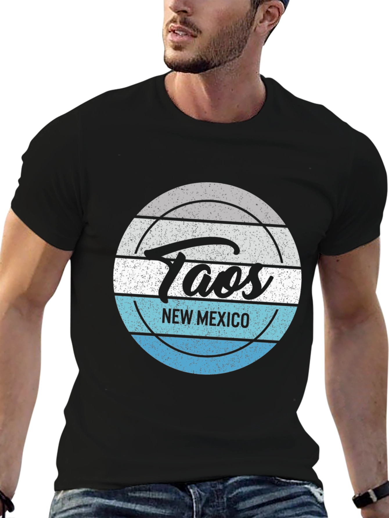 Taos New Mexico Tee - Distressed Graphic