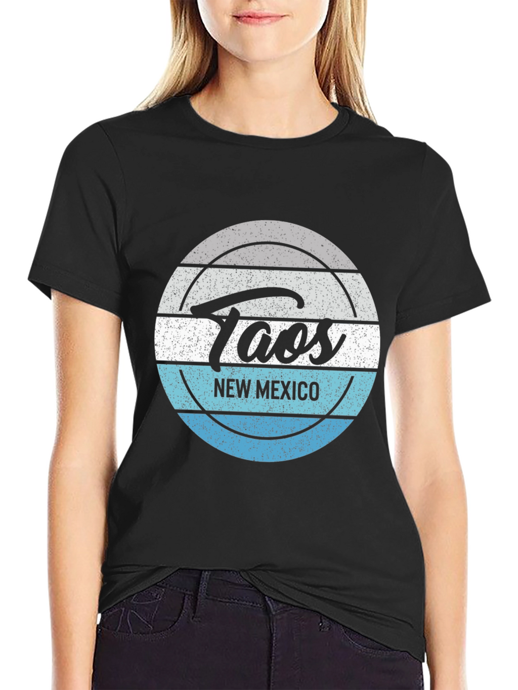 Taos New Mexico Tee - Distressed Graphic