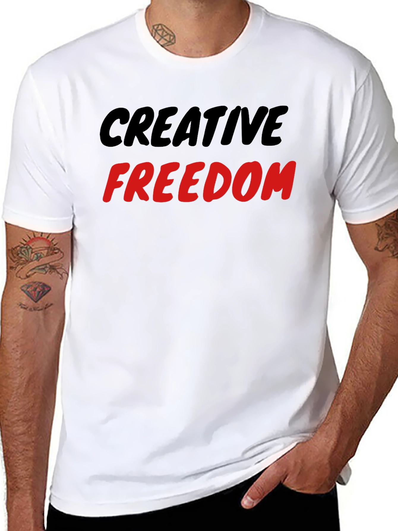 Creative Freedom Graphic Tee - Unisex Cotton T-Shirt