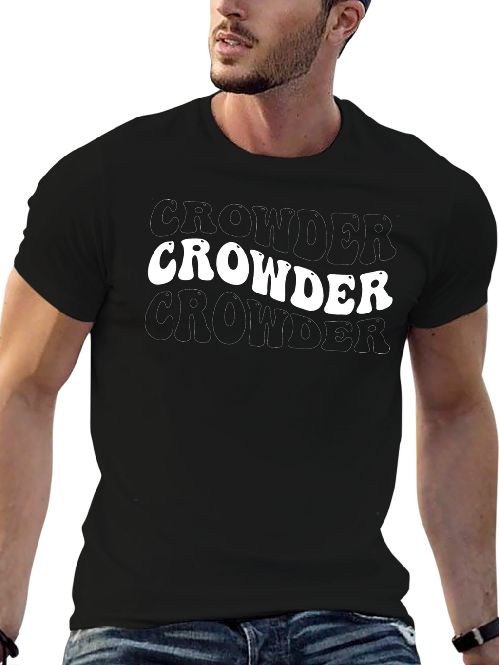 Crowder Retro Style Black T-Shirt