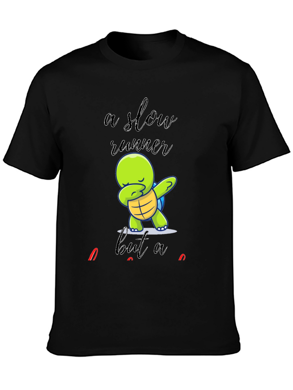 Slow Runner Turtle Dab Graphic T-Shirt