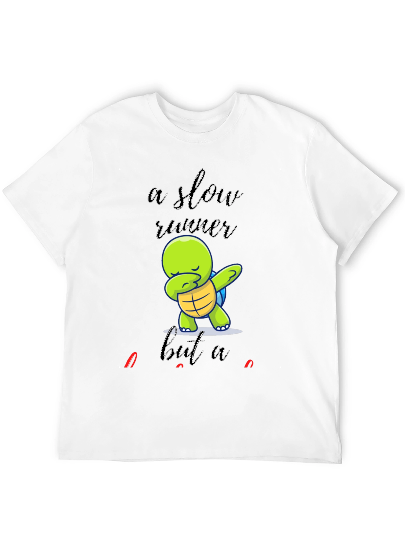 Slow Runner Turtle Dab Graphic T-Shirt