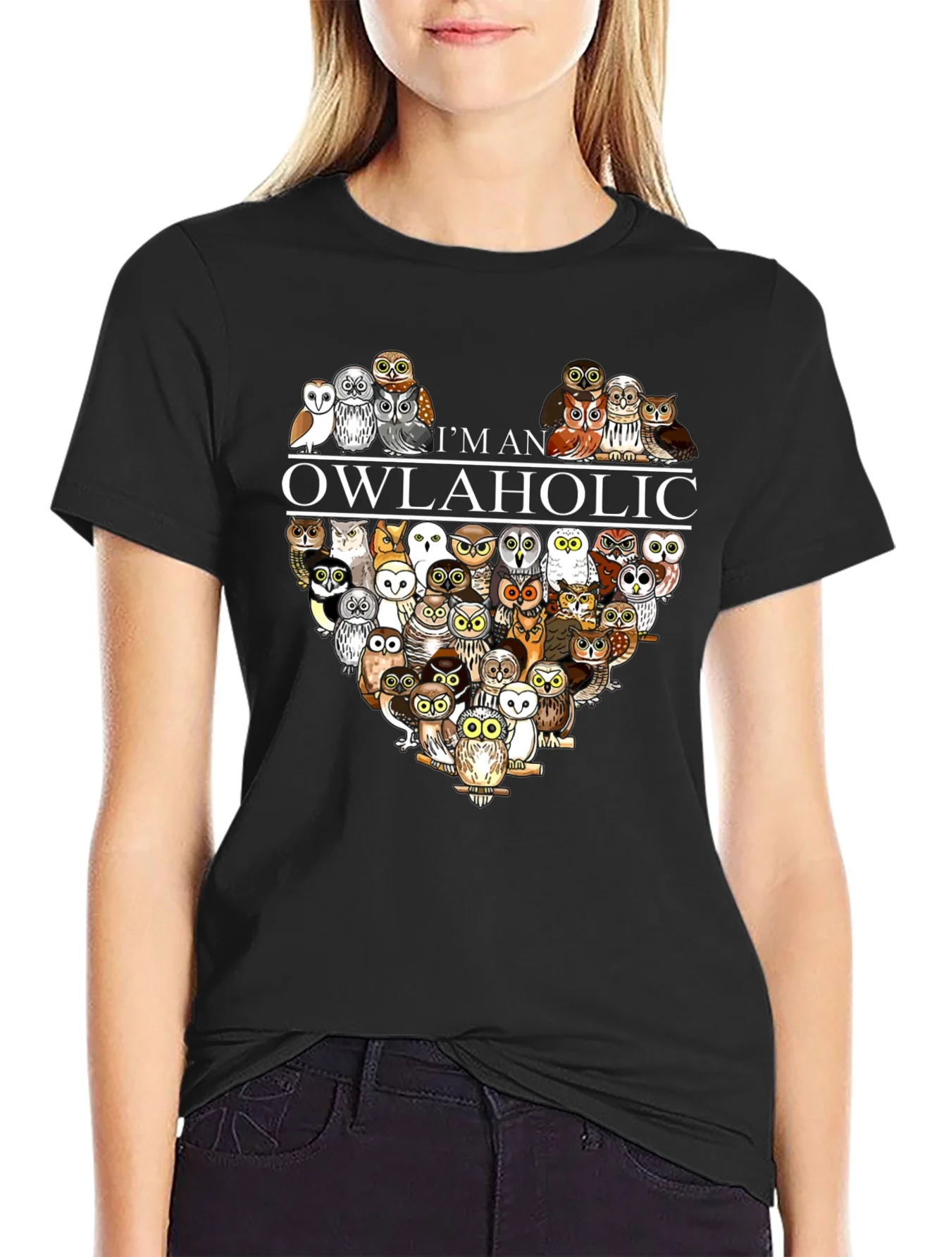 Im an Owlaholic T-Shirt - Owl Lover Tee