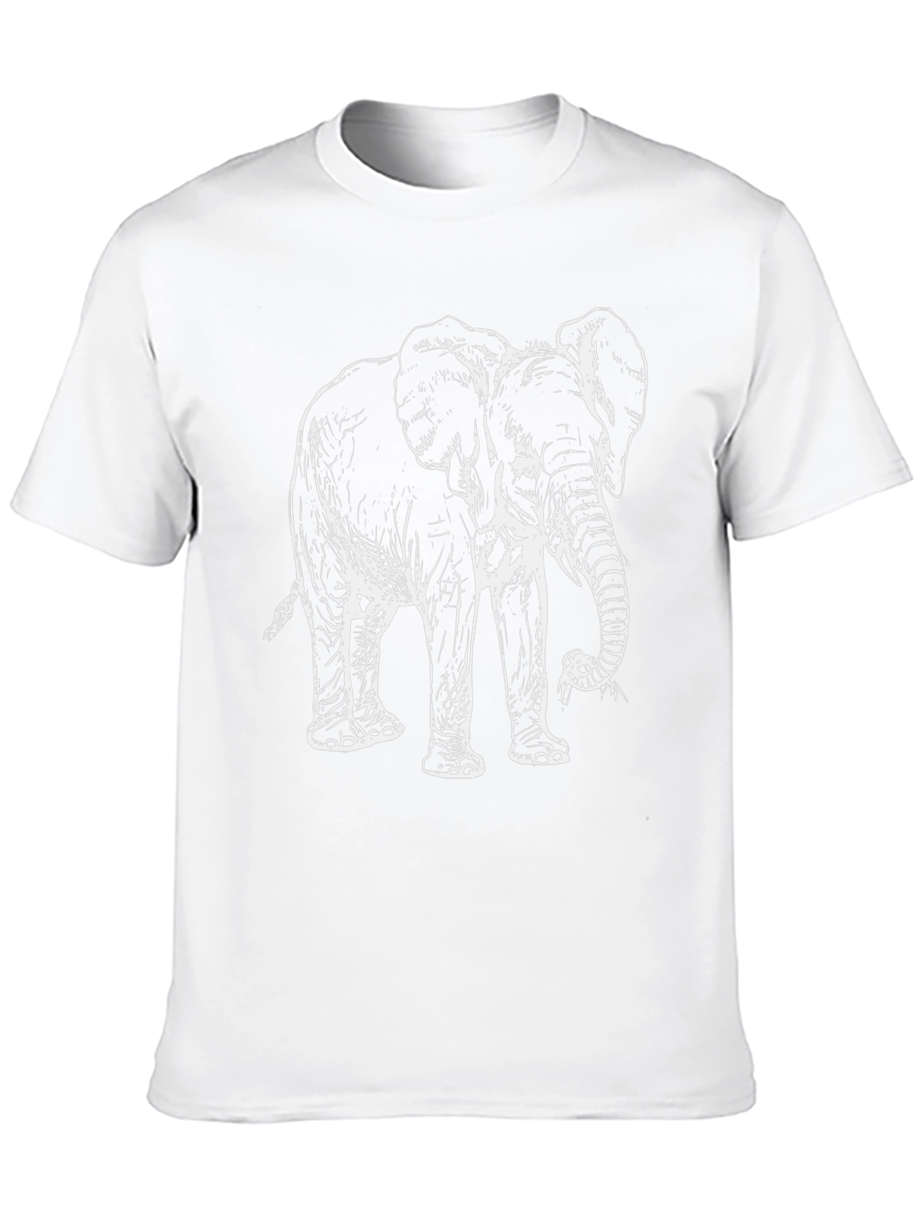 Black Elephant Graphic Tee - Animal Lovers T-Shirt