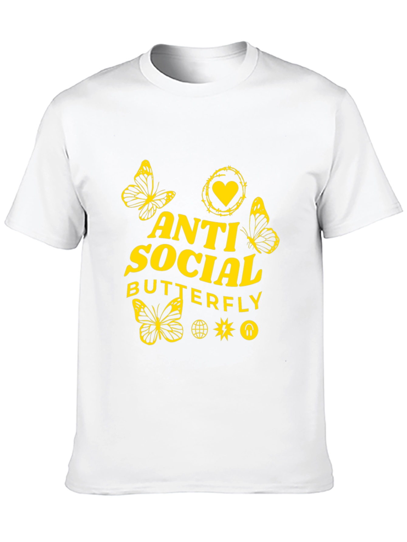 Anti Social Butterfly Graphic Tee
