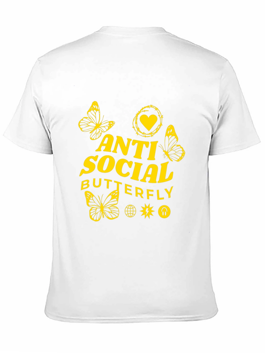Anti Social Butterfly Graphic Tee