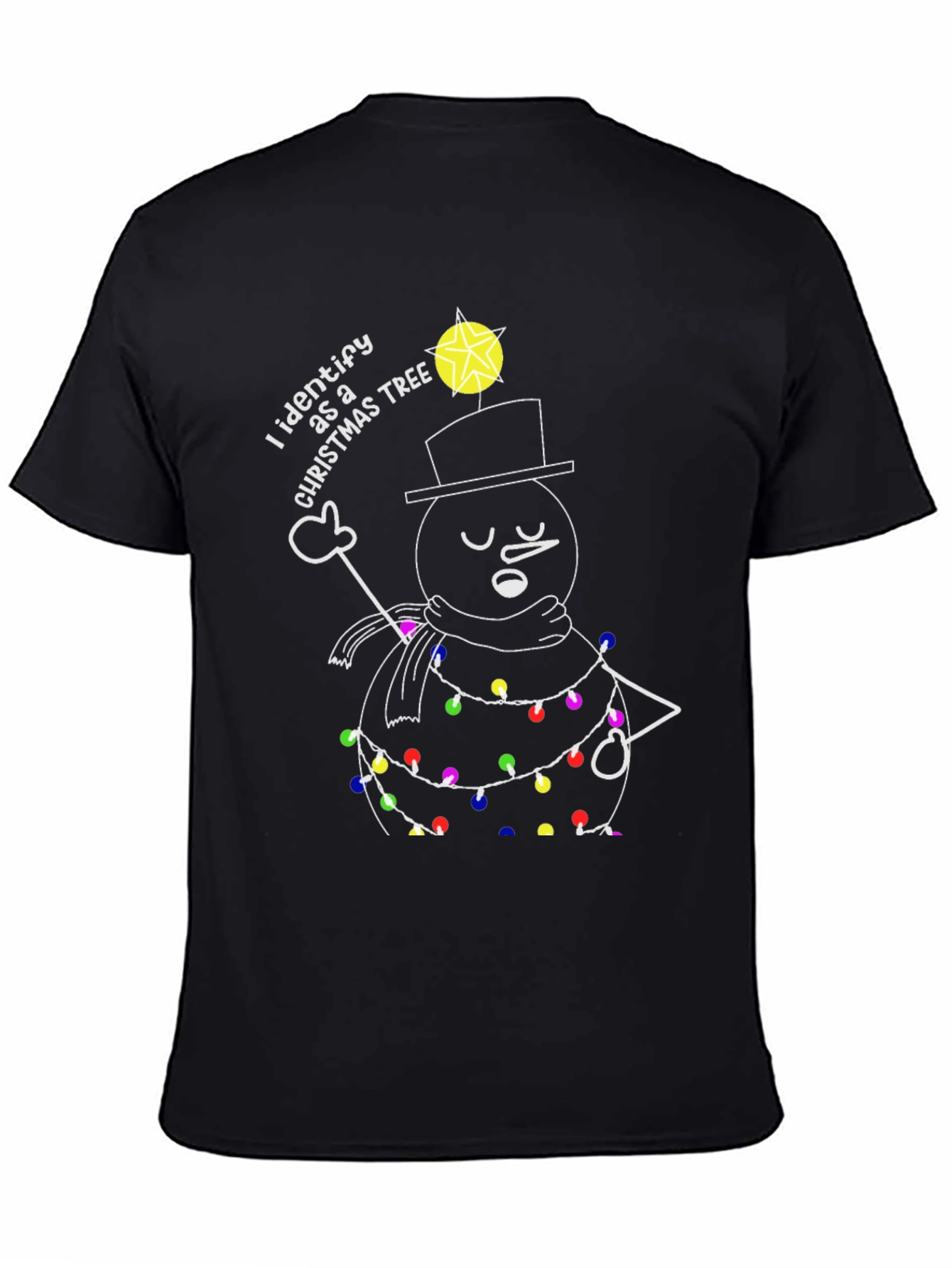 I Identify as Christmas Tree T-Shirt - Holiday Humor