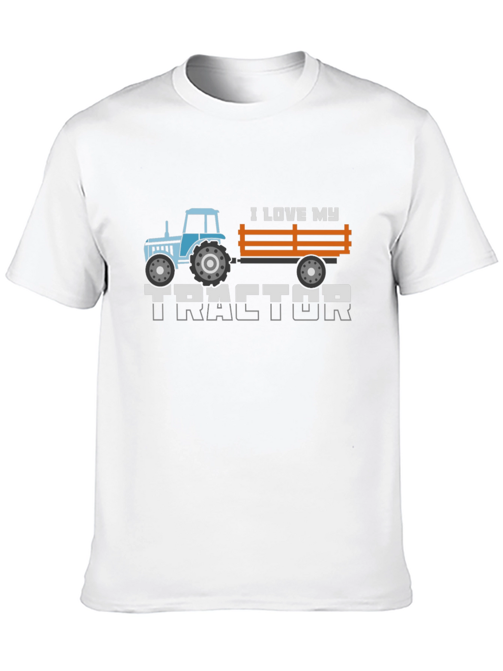 I Love My Tractor Graphic Tee - Black