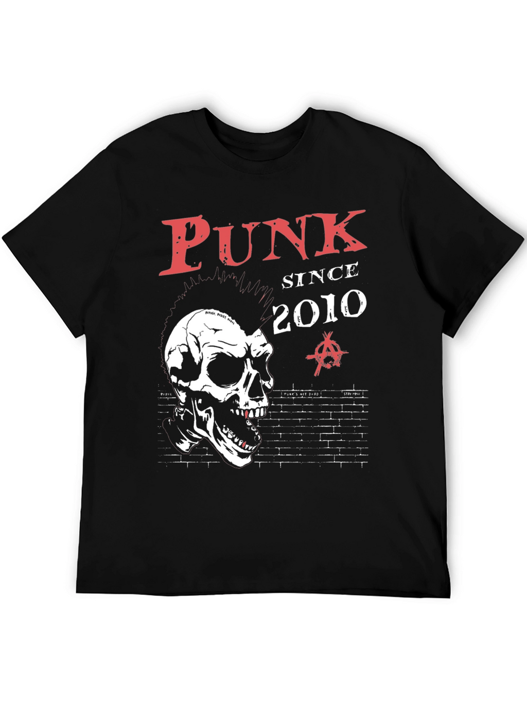 Punk Since 2010 Graphic Tee - Skull Design