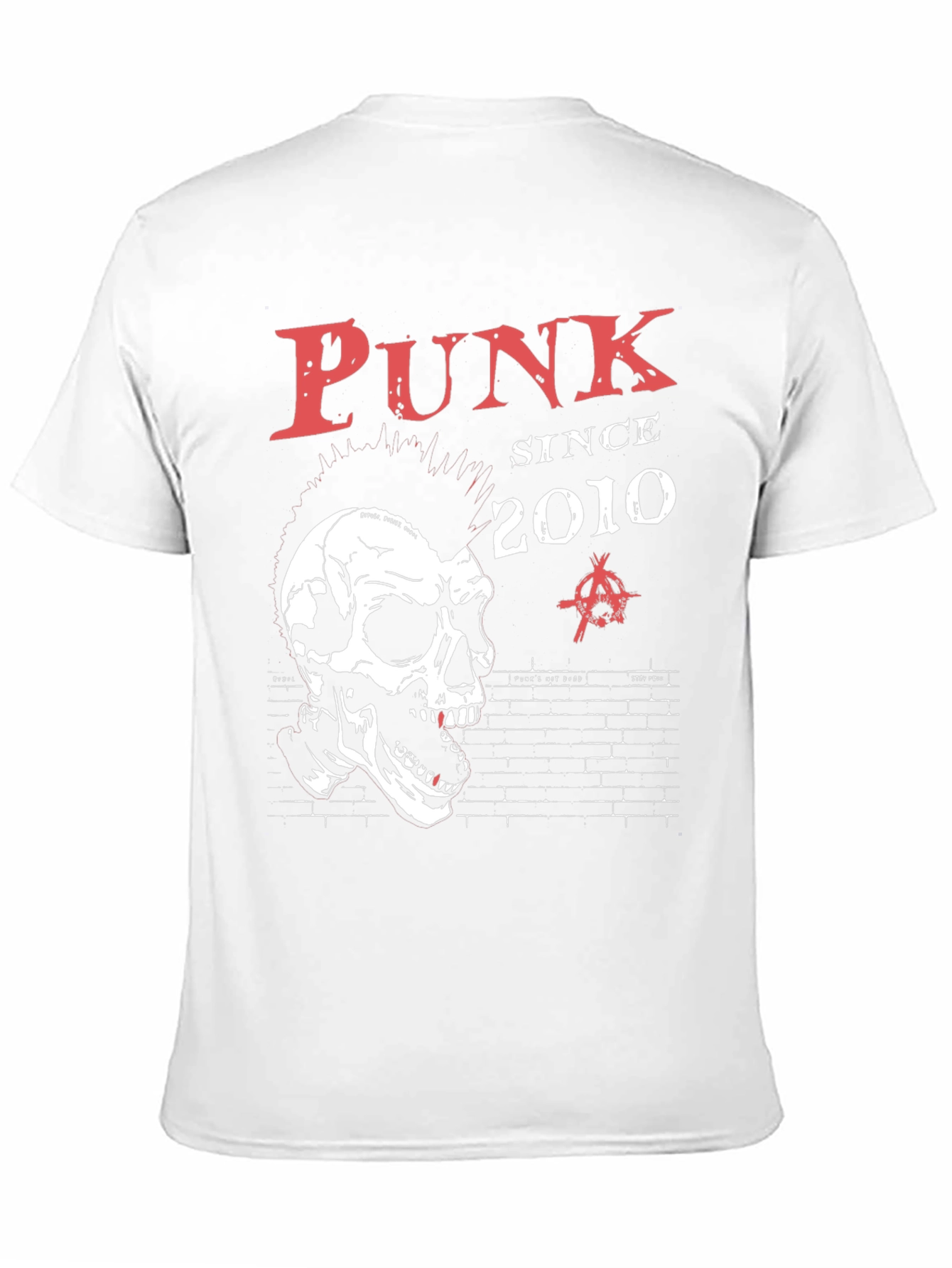 Punk Since 2010 Graphic Tee - Skull Design