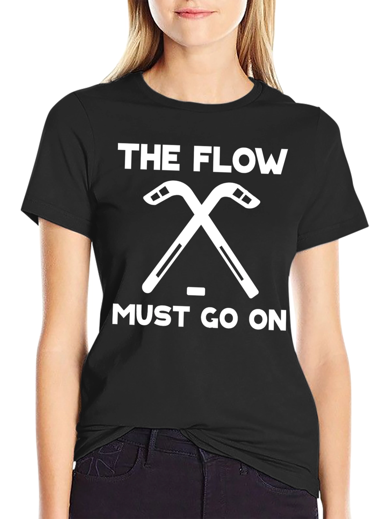 The Flow Must Go On Hockey T-Shirt
