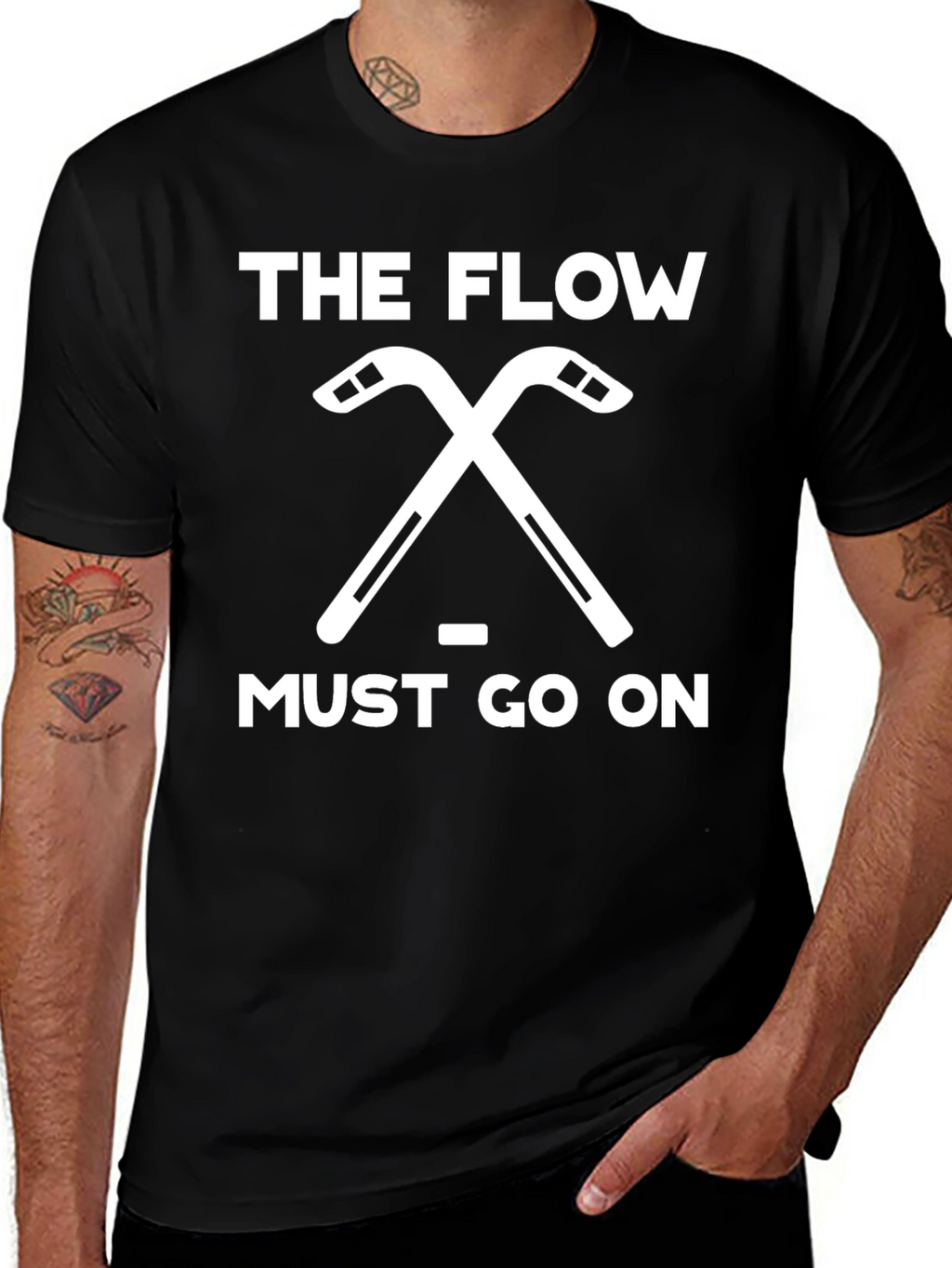 The Flow Must Go On Hockey T-Shirt