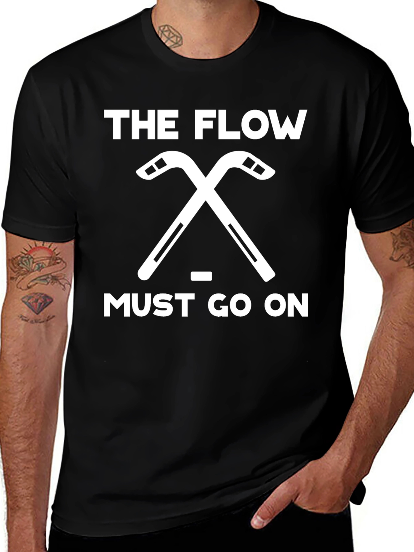 The Flow Must Go On Hockey T-Shirt