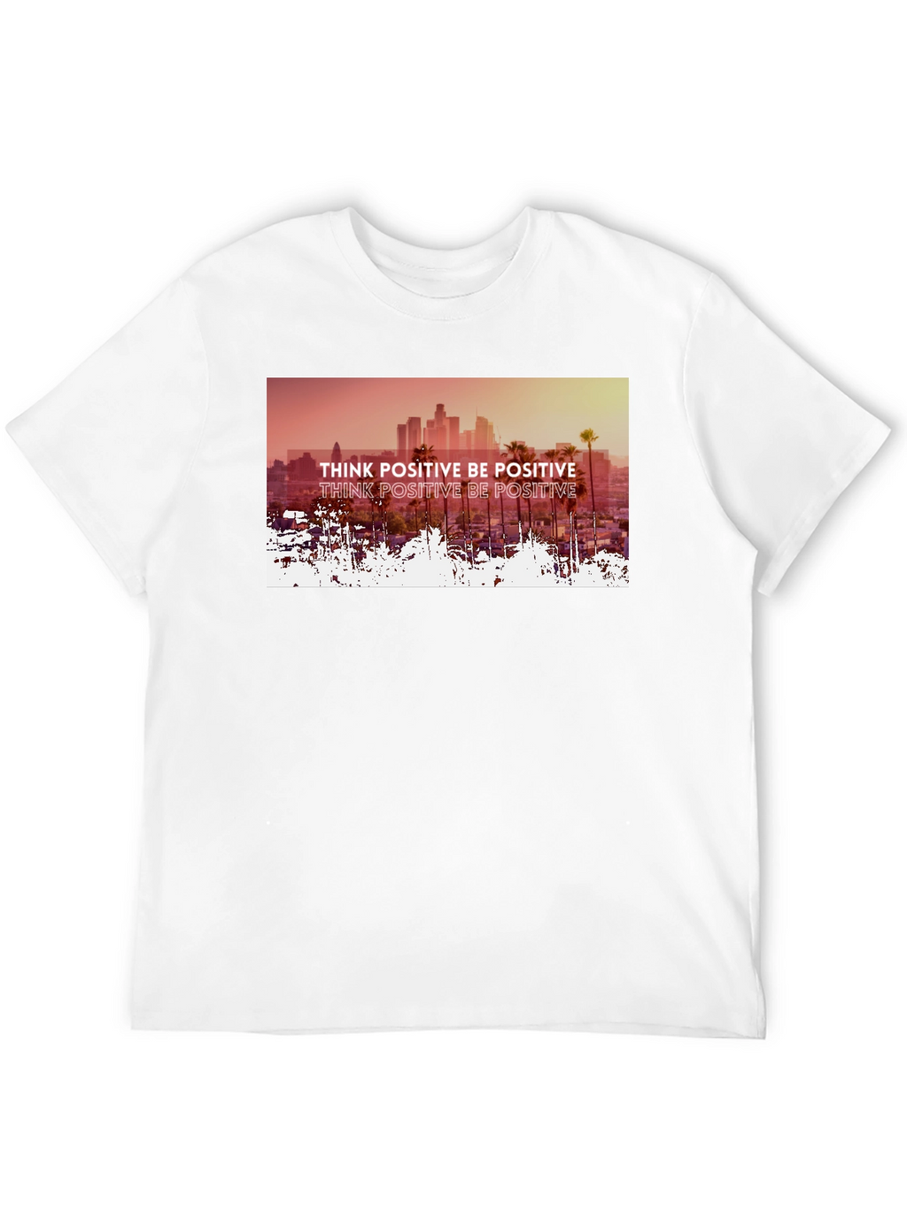Think Positive Graphic Tee - Mens Black T-Shirt